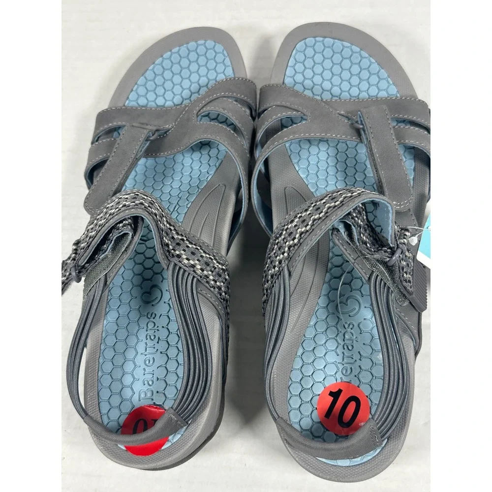 Baretraps Dalton Gray Blue Rebound Technology Sport Sandals Mens 10M BTS18-10601